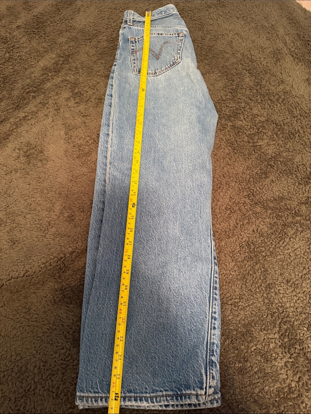 Levi's Light Blue Wide-Leg Button-Fly Jeans - Picture 7 of 7